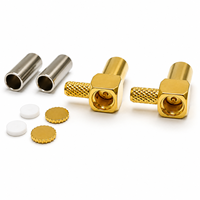 Connecteur coaxial RF MCX femelle à angle droit pour câble RG316 RG174 WTR100