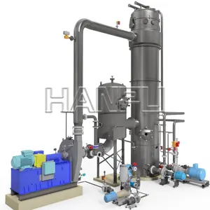 China Automatic Manufacturers All Welded Single Effect Forced Circulation Mvr Evaporator For Wastewater