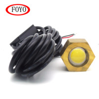 Foyo 12V IP68 LED Marine Brass Navigation Drain Plug LED Multi-color Underwater Light for Yacht Boat