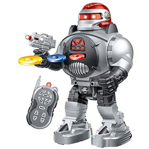 Robot jouet qui tire des missiles, marche, parle et danse avec des lumières clignotantes, robot télécommandé, jouets robots pour enfants - Product Image 5