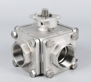 Furui Nhà Máy Bán Hàng Trực Tiếp SS304/SS316 Của Nhãn Hiệu Núi Pad Chủ Đề 4-Cách Hình Vuông Bóng Van Áp Lực Cao Pn64 Bóng Van - Product Image 2