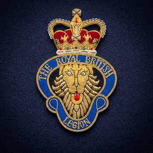 THE ROYAL BRITISH LEGION High Quality Lace Embroidered Patch <b>Sew</b>-On Fabric Badge Circular Luxury Design for Garment - Product Image 2