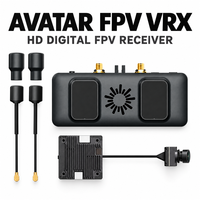 Récepteur vidéo numérique FPV Caddx Walksnail Avatar VRX 1080P avec module à quatre antennes pour lunettes analogiques