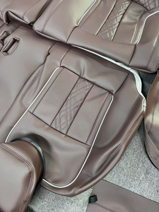 Fundas de Asiento de Alta Calidad para Mercedes-Benz Vito de <span class=keywords><strong>7</strong></span> <span class=keywords><strong>Plazas</strong></span>, Reemplazo con Asientos de Cuero Napa Marrón, Venta al Por Mayor de Fábrica - Product Image 4