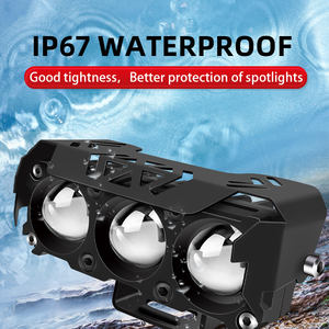 3透镜摩托车聚光灯发光二极管透镜前照灯行车灯5064灯珠工作灯雾灯汽车卡车灯泡 - Product Image 2