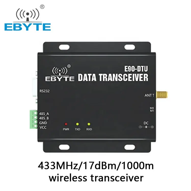 E90-DTU(433C17) EBYTE Modbus สถานีวิทยุดิจิตอลโมเด็มไร้สาย FEC RS232 RS485เครื่องส่งสัญญาณและตัวรับสัญญาณไร้สาย