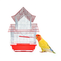 40*33*54cm Cage pour oiseaux Perruche Finch Cages pour oiseaux en métal Maison