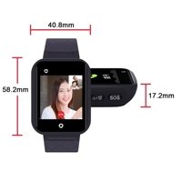 Reloj de Pulsera con Alarma SOS 4G para Personas Mayores, con Rastreo GPS Antipérdida y Monitoreo de Frecuencia Cardíaca y Presión Arterial