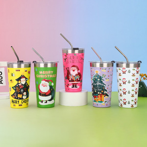 Kids Safe 16oz Vacuum Insulated Stainless Steel Tumbler with Straw Cute Party Favor Cup BPA Free Leak Proof Design - Product Image 2