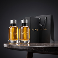 Flacons de parfum cylindriques en verre de luxe personnalisés 30ml 50ml 100ml, emballage de boîte de parfum vide, pulvérisateur à pompe, carton mat, OEM ODM