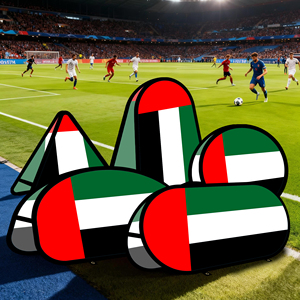 The_United_Arab_Emirates Oval Pop up <b>Banner</b> Warp-knitted Fabric for Outdoor Advertising Promotion Outdoor Tent - Product Image 4