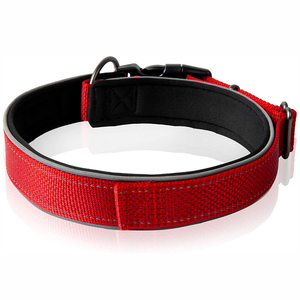 <span class=keywords><strong>Collar</strong></span> de Perro Ajustable de Diseño de Alta Calidad con Nylon Reflectante y Acolchado de Neopreno Suave - Product Image 3