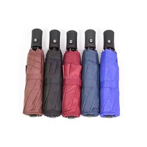 Factory Custom 8K 3Fold Automatic Affordable <b>Windproof</b> Extra Large Pongee <b>Umbrella</b> for Business LOGO, Rain and Sun Protection - Product Image 3