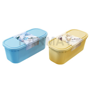 Contenedores de plástico para almacenamiento de alimentos, etiqueta impresa cuadrada de buena calidad, con certificado BRC, color blanco - Product Image 4