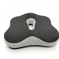 Coussin carré respirant en mousse à mémoire de forme avec maille anti-acariens, fermeté moyenne, pour chaise de bureau, voiture, utilisation multi-scènes