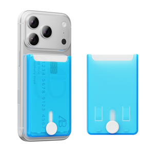 Étui de téléphone avec porte-cartes amovible, autocollants adhésifs colorés pour cartes d'identité et de crédit, pour l'arrière du téléphone portable - Product Image 5