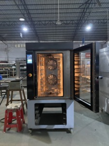 Four à convection industriel à 8 plateaux, à air chaud, état neuf, four à sole numérique pour boulangerie de comptoir, four électrique - Product Image 2