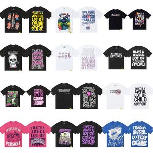 <span class=keywords><strong>T</strong></span>-<span class=keywords><strong>shirt</strong></span> d'é<span class=keywords><strong>t</strong></span>é Hip Hop pour <span class=keywords><strong>Homme</strong></span>, Imprimé Vintage, Streetwear Oversize en Coton, avec l'inscription 'THAT'S a AWFUL <span class=keywords><strong>LOT</strong></span> of COUGH SYRUP' - Product Image 1