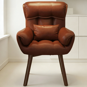 Sillón individual americano vintage de lujo, cómodo para sentarse por largos períodos, para sala de estar o estudio. - Product Image 4