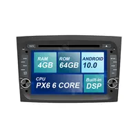 PX6 IPS 4G + 64G Android 10.0 Mobil DVD Stereo Multimedia Head Unit untuk FIAT DOBLO 2016 2017 2018 Mobil Radio GPS Navi BT Audio Stereo