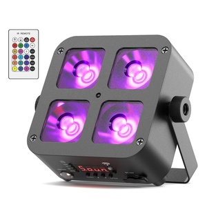 <span class=keywords><strong>Mini</strong></span> 4*10W rgbwa + UV uplights không dây pin LED mệnh có thể Đèn DJ mệnh đèn 4LED Câu lạc bộ VŨ TRƯỜNG bên sân khấu uplight - Product Image 1
