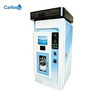 Distributeur d'eau de type Carlos nouvelle génération, haute technologie, personnalisable, avec paiement par pièces/espèces/code QR/carte