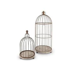 Gabbia per Uccelli in Metallo/Ottone/Denim Oro Rosa, Design Traspirante per Arredamento Casa e Fattoria, Colore Personalizzabile - Product Image 2