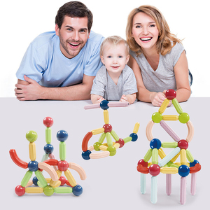 Commercio all'ingrosso educativo 3D asta del magnete Set di plastica bastoni <span class=keywords><strong>magnetici</strong></span> & palle mattoncini giocattolo per i bambini - Product Image 4