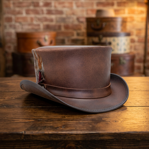 BS International Super Selling Amazing Style Premium Grade Genuine Leather Customized Fashion Cowboy <b>Hat</b> Unisex Adults Casual - Product Image 1