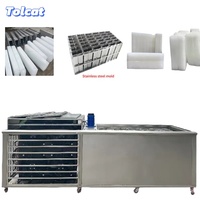 Machine à fabriquer des blocs de glace à grande capacité, alimentée à l'énergie solaire, en acier inoxydable, équipement de production de blocs de glace fonctionnant avec l'énergie solaire, haute performance