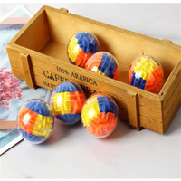 Jouet de puzzle 3D, puzzle de balle de labyrinthe de mémoire, cadeaux pour enfants et adultes - Jeu de défis difficiles à faible difficulté, petites balles, jeux de réflexion