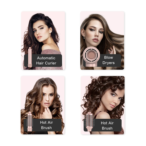 Outils de coiffure personnalisés : <span class=keywords><strong>Brosse</strong></span> lissante chauffante multi-professionnelle pour femmes, sèche-<span class=keywords><strong>cheveux</strong></span> avec peigne, fer à boucler, fer à onduler, fer à friser, ensemble de brosses chauffantes - Product Image 2