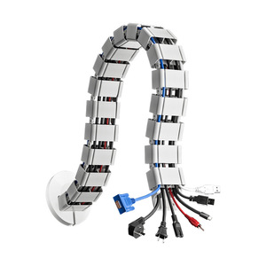 Flexible Serpentine Conduit For Office Desk Cable Management With 32.5 Degree Bend Angle And Abs Material - Product Image 3