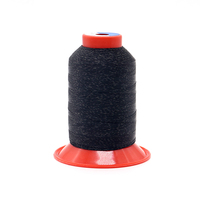 Hilo de Coser HONGQIAO de Poliéster 100% Conductivo Continuo, Teñido, 40S/2 Tex30 Tkt100, de Alta Calidad para Textiles Funcionales Especiales