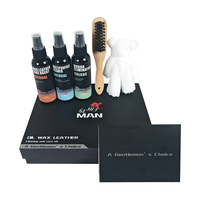 Kit d'entretien polyvalent pour cuir : Huile, cire, nettoyant, revitalisant pour bottes, sacs à main, meubles – Liquide lustrant pour l'entretien quotidien du cuir