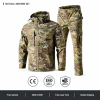 Ensemble uniforme tactique Multicam, veste et pantalon camouflage résistants à l'abrasion, vêtements de travail OEM ODM