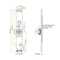 Módulo de Cámara USB para Kiosco Publicitario, 5MP HD, Compatible con UVC, Sin Controladores, Compacto, Tipo Tira, Todo en Uno, con Micrófono Integrado, para Exteriores
