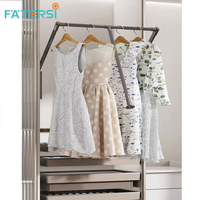 Tringle à vêtements escamotable pour armoire, OEM ODM, tringle de placard réglable en alliage d'aluminium, taille personnalisée, logo, projet personnalisé pour toute la maison