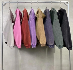 Muestras Gratis de Ropa Personalizada, Sudaderas con Capucha de Estilo Urbano, Bordados Desgastados, Parches, Talla Grande, Efecto Deslavado al Sol, Lavado Ácido, Vintage, con Cierre - Product Image 6