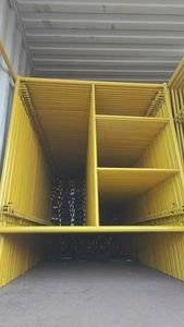 Q345 Design moderno stile H telaio scala impalcatura zincato verniciato a spruzzo costruzione fabbrica vendita limitata a basso prezzo - Product Image 3