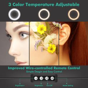 AIKEGLOBAL Newest Cell Phone <strong>Gadgets</strong> LED Selfie <strong>Ring</strong> Light Video Conference Lighting Kit with Stand Tripod - Product Image 2