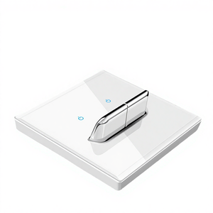 Interrupteur mural universel blanc standard américain, interrupteur à bascule à 1 voie, prises de courant 2 voies, 86x86mm, 16A, 250V, plastique traditionnel - Product Image 4