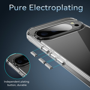 Lai chống sốc Acrylic Pha lê rõ ràng cứng trở lại vỏ điện thoại cho Google Pixel 10 9 Pro XL 8 Pro 7A bảo vệ điện thoại trường hợp - Product Image 4