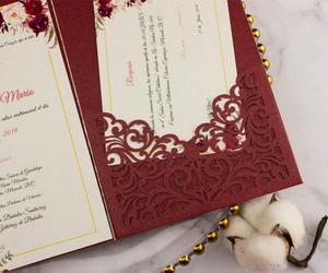 Carte d'invitation de <span class=keywords><strong>mariage</strong></span> de luxe en pochette <span class=keywords><strong>bordeaux</strong></span>, découpée au laser, invitations tri-pliantes, cartes de vœux, cartes cadeaux pour la décoration de <span class=keywords><strong>mariage</strong></span> et d'anniversaire - Product Image 4