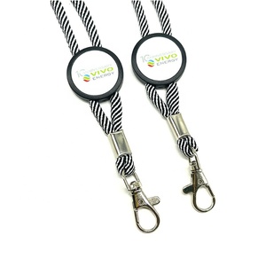 Vòng Dây Polyester Dây Buộc Tùy Chỉnh Epoxy Dome Sticker Logo In Hình Ống Chuỗi Dây Đeo Cổ Với Huy Hiệu - Product Image 4