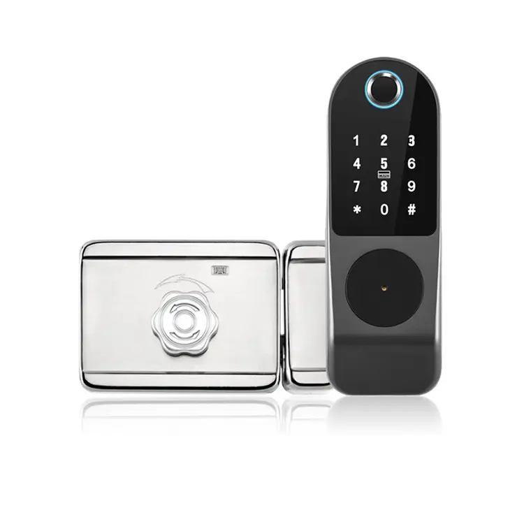 TTlock waterproof Smart Digital Electronic Door Lock Fingerprint Touchscreen Password Key Tuya APP