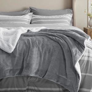 Biểu Tượng Tùy Chỉnh Siêu Mềm Dày Rắn Màu Hai Lớp Flannel Sherpa Lông Cừu Bé Ném Chăn Phong Cách Hiện Đại Cho Nhà Sử Dụng - Product Image 4