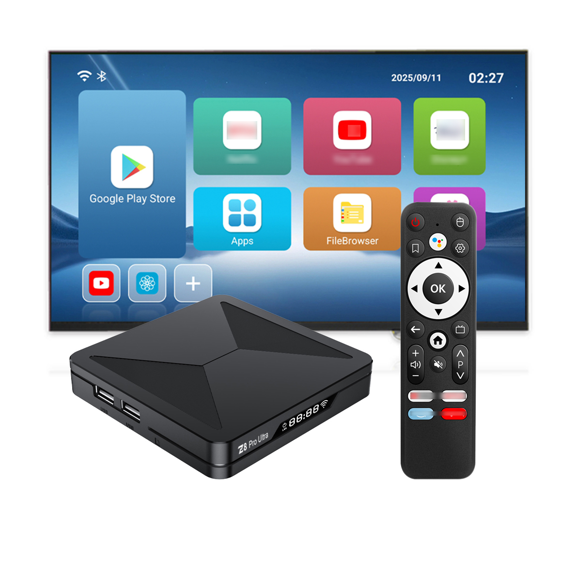 Z8pro Ultra - 4K Set Top Box with Android 14 & Amlogic S905X5M