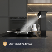 Hotte aspirante invisible à extraction descendante, hotte de comptoir escamotable et plaque de cuisson à induction encastrée dissimulée, ensemble combiné pour cuisine ouverte