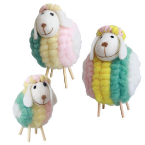 Ornements en feutre de <span class=keywords><strong>mouton</strong></span> mignons, décoration créative pour la maison, chambre à coucher, chambre d'enfant, moderne et simple, décoration de cave à <span class=keywords><strong>vin</strong></span> chinoise - Product Image 5